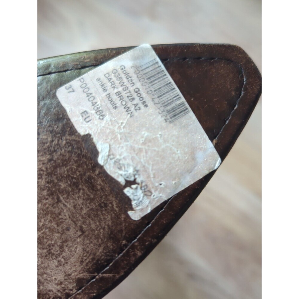 Golden Goose Western Golden Star Heeled Snip Toe Boots Womens 37 - Picture 13 of 13